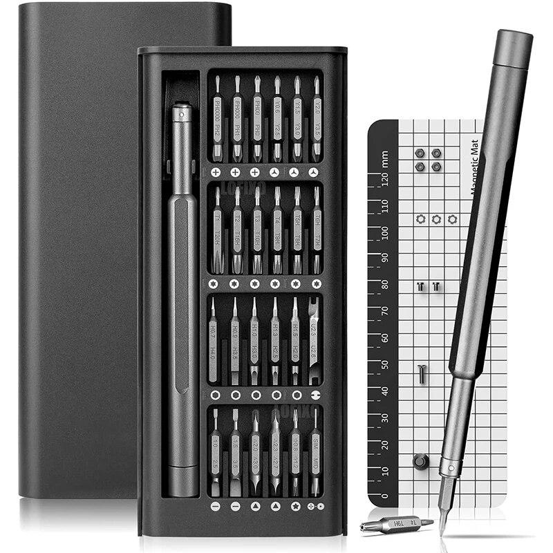 

Набор прецизионных отверток 49 в 1 Набор магнитных бит Torx Phillips с магнитной подложкой Набор инструментов для ремонта электроники