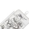 Sharpened High Carbon Steel Silver Fishhooks Barbed Fishhook 2/4/6/8/10 Treble Fishing Hook