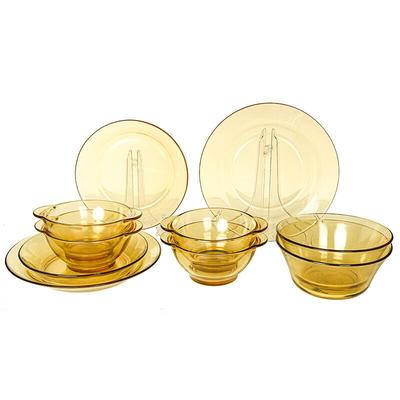 PYREX Blankt Kristallglas Servis Set, 10 Delar