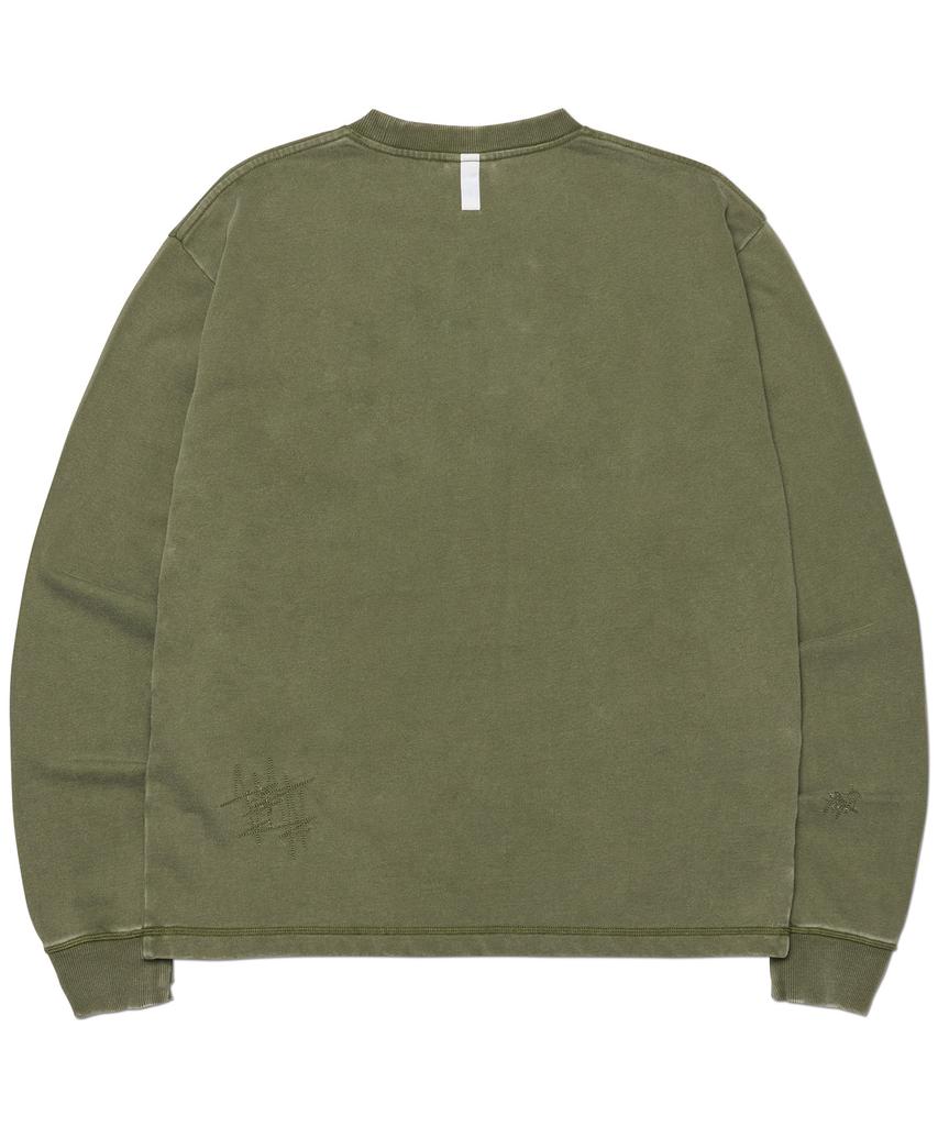 NOMANUAL Nm Neo Vintage Long Sleeve Tee - Washed Khaki