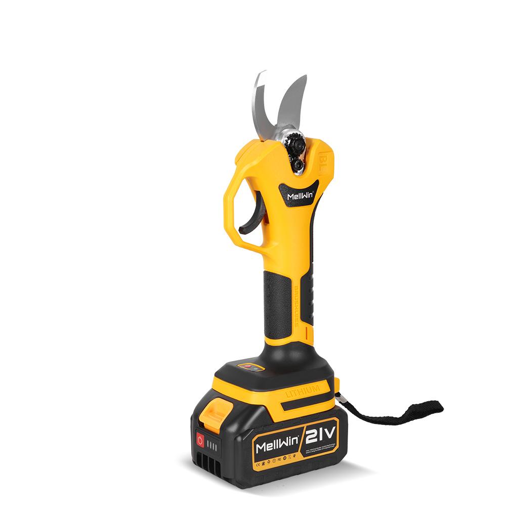 MELLWIN Perche télescopique 200cm Électrique sans balais Tronçonneuse 6 pouces Cisailles pour hautes branches Outil de jardinage pour batterie 18V 21V