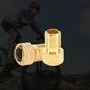 2x Bicycle Presta To American Adapter Bike Tire Valve Adapter Copper Bicycle Pump Tire Valve Connector F/V To A/V Converter