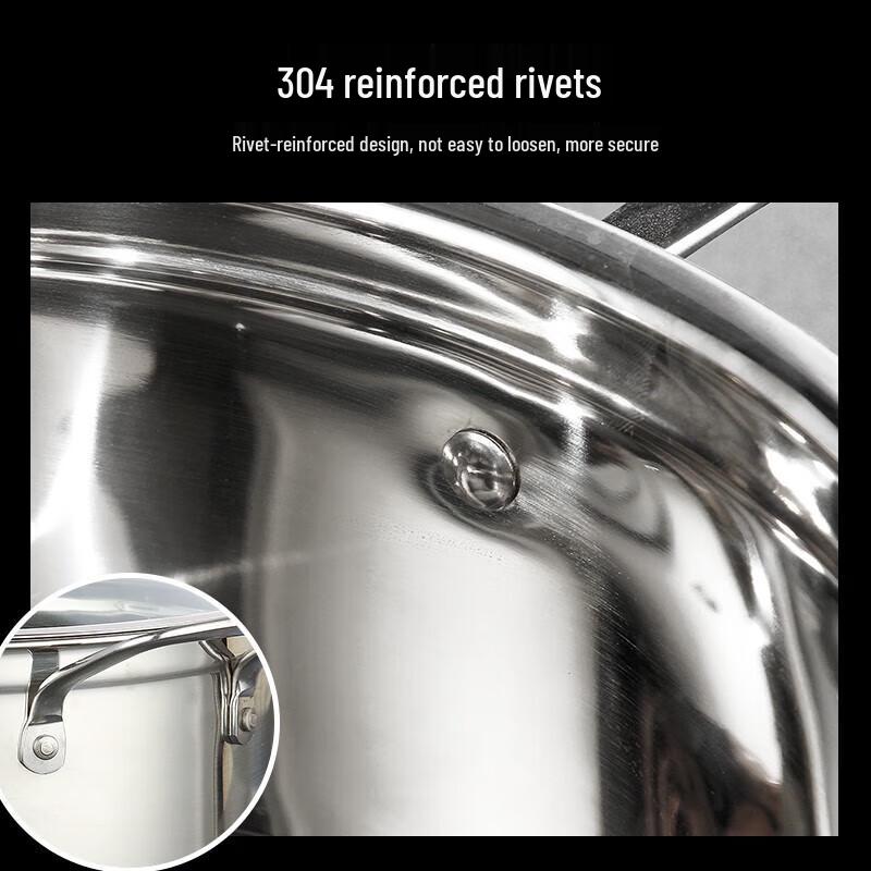 Shangheng 304 Stainless Steel Universal Soup & Cooking Pot