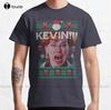Kevin Home Alone New York Christmas 90s Ugly Sweater Classic Tshirt Grey T Shirts For Unisex Custom Aldult Teen Unisex Xs5xl