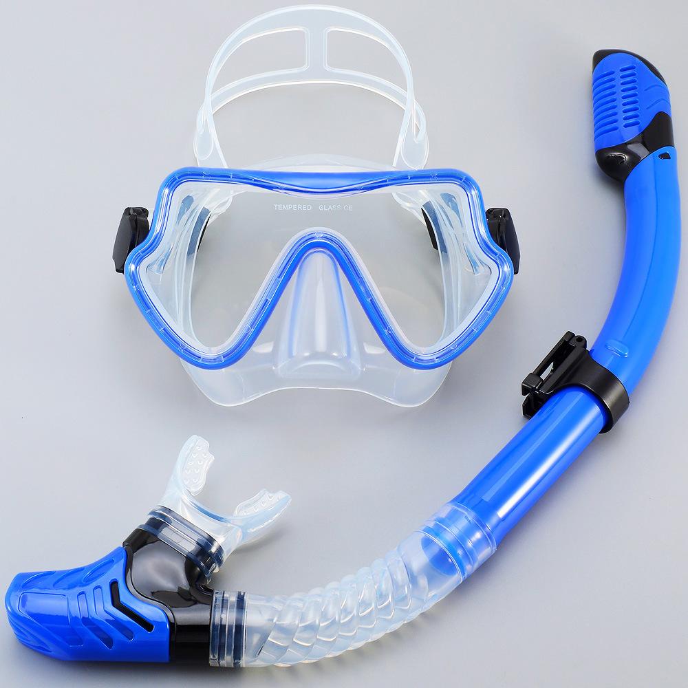New Large Frame Diving Goggles Snorkel Set