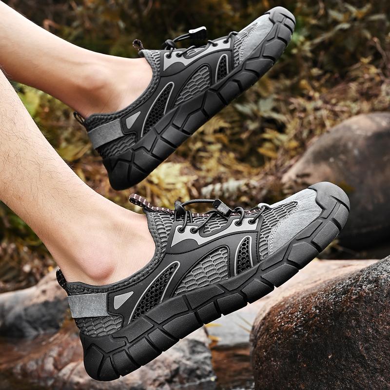 Loafers Summer Mesh Sneakers Breathable Mens Casual Shoes Non-Slip Running Shoes Outdoor Walking Trainers Tennis Flats