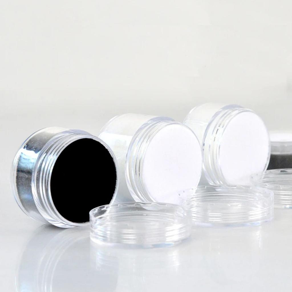 Acrylic Jewelry Display Box with 9 Slot for Gemstones Storage and Rings Showcase Featuring Clear Lid and Sponag Interior