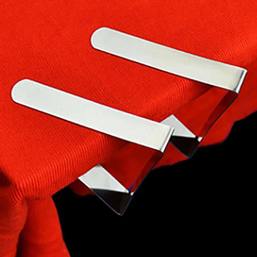 4-12Pcs Stainless Steel Table Cloth Clip Wedding Picnic Table Cover Clip Holder Tablecloth Stable Clips for Restaurant Fixed Clip