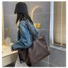 Bag Women's New Trendy Retro Shoulder Bag Simple Large Capacity Casual Fashion Portable Tote Bag