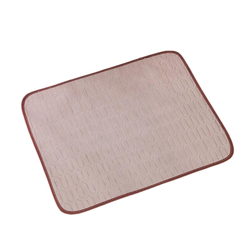 Latex Backed Dog Pad with Warm Season Comfort, Soft Indoor Layer Finish, Stable 55 x 70 cm Summer Size for Homes