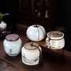 Large Ceramic Tea Storage Canister for Red, Green, Longjing, Biluochun, and Pu'er Tea - Half Jin Capacity