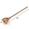 Portable Premium Love Wooden Spoon Ergonomic Design Long Handle Rice Spoon Wooden Simple Teaspoon For Tea Honey Desserts