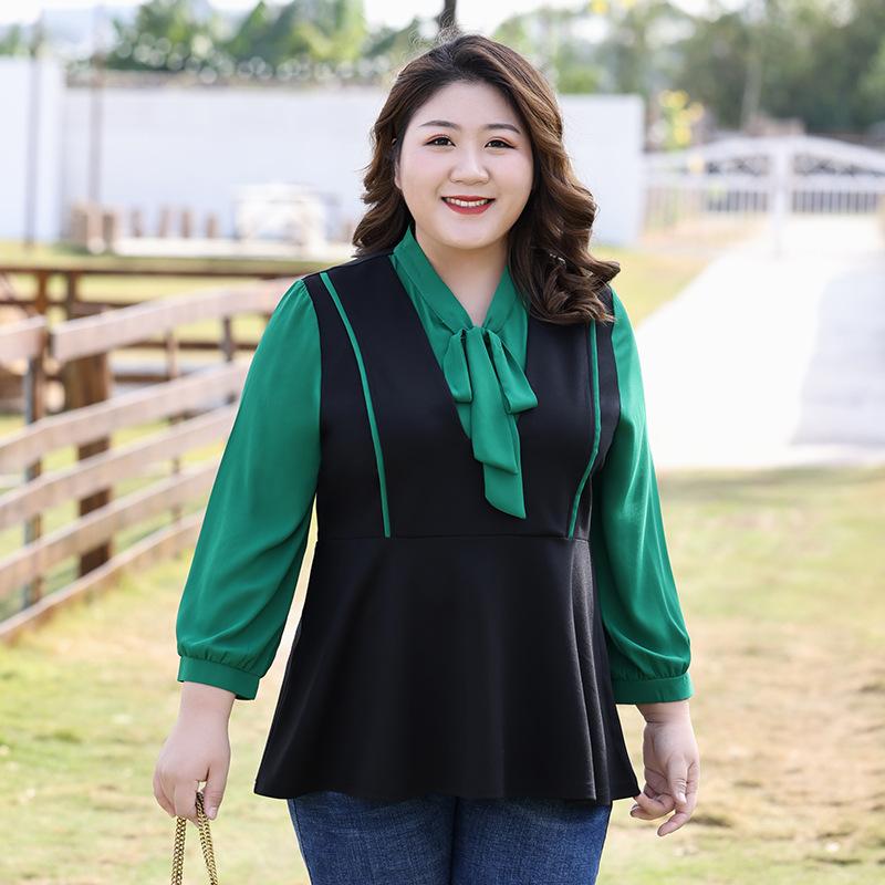 Plus Size Women's New Autumn Style All In One Long Sleeved Top