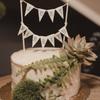 Svatební figurka Vintage Affair Rustikální Just Married Svatební dort nebo sýrový věnec Sprcha pro nevěstu Dekorace na rozlučku se svobodou