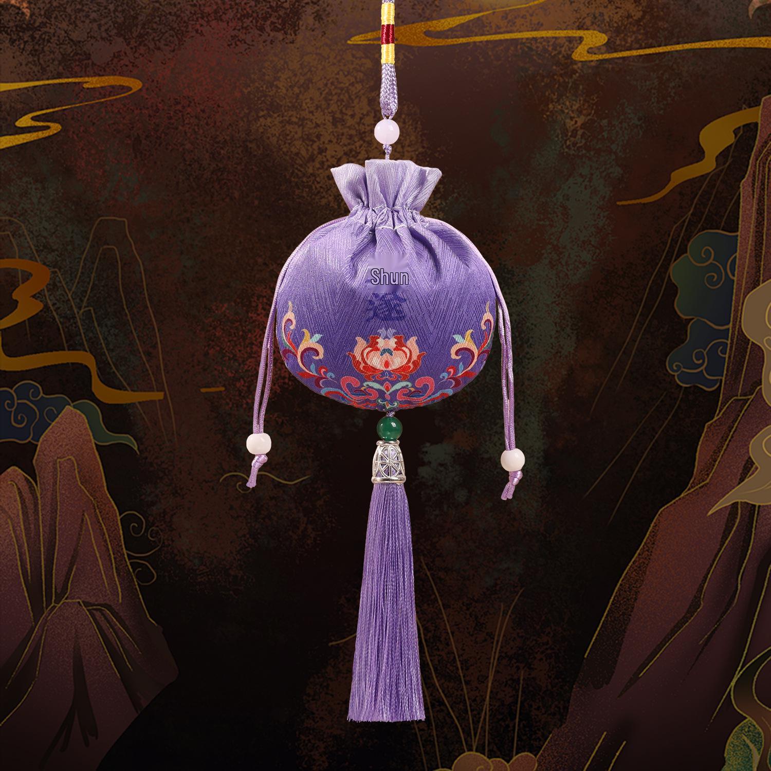 Dunhuang Hanfu Tassel Sachet Pendant - Ancient Style for Neck or Car, Dragon Boat Festival Empty Bag