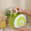 Cute Plush Snail Toy Pp Cotton Filling Short Plush Material Chocolate Color 20cm