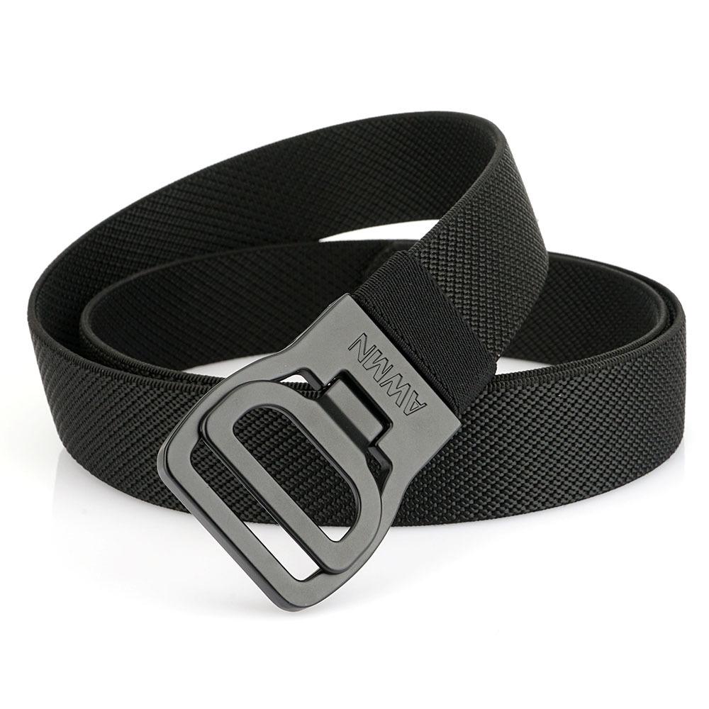 2025 Męski pasek elastyczny 3,4 cm z automatyczną klamrą - Casualowy, outdoorowy i biznesowy styl skórzany pleciony