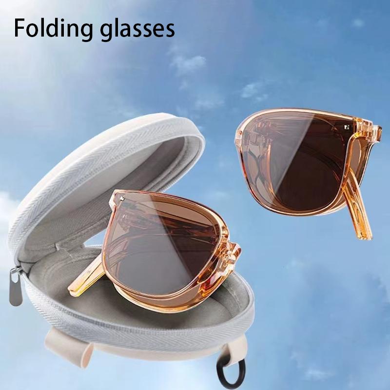 Luxury Fashion Folding Sunglasses Women Men Brand Designer Vintage Cat's Eye Sun Glasses Male Female Eyewear UV400