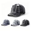 Old Hole Baseball Cap Women's Sunshade Sunscreen Versatile Face Small Light Board Washed Denim Hole Denim Cap