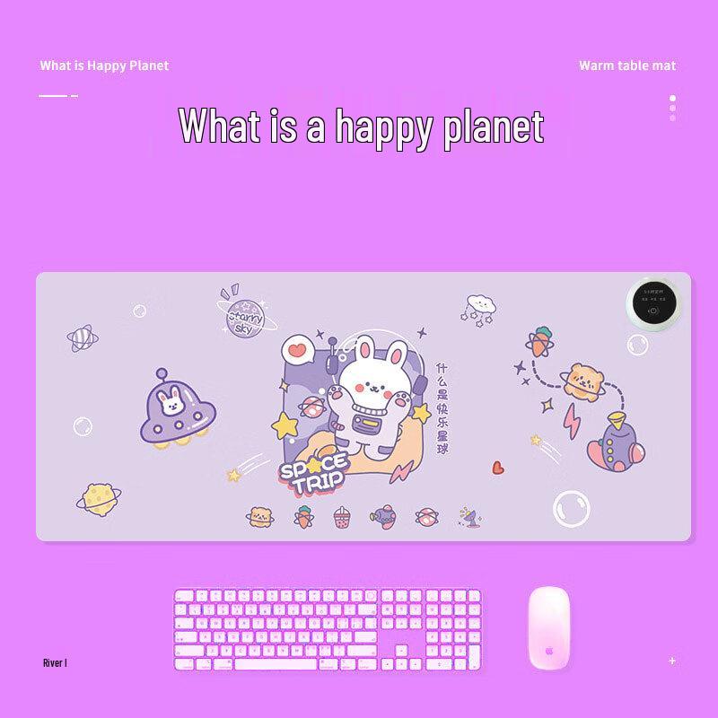 

Cartoon Heated Desk Mat with Hand Warmer 60*33CM