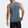 Adidas Three Stripes Logo Sports Fitness Vest Men Vests Blue GP7663