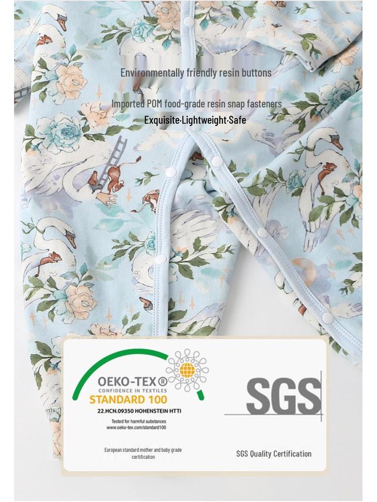 Unisex Baby Wool-Silk Romper: Warm, Padded Autumn-Winter Crawling Suit for Newborns