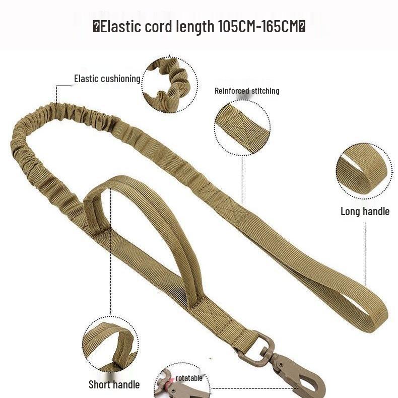 Zgarda și Lesă Tactice Anti-Evadare Robuste pentru Câini de Talie Medie/Mare - Malinois, Golden Retriever, Ciobănesc German, Câini de Vânătoare.