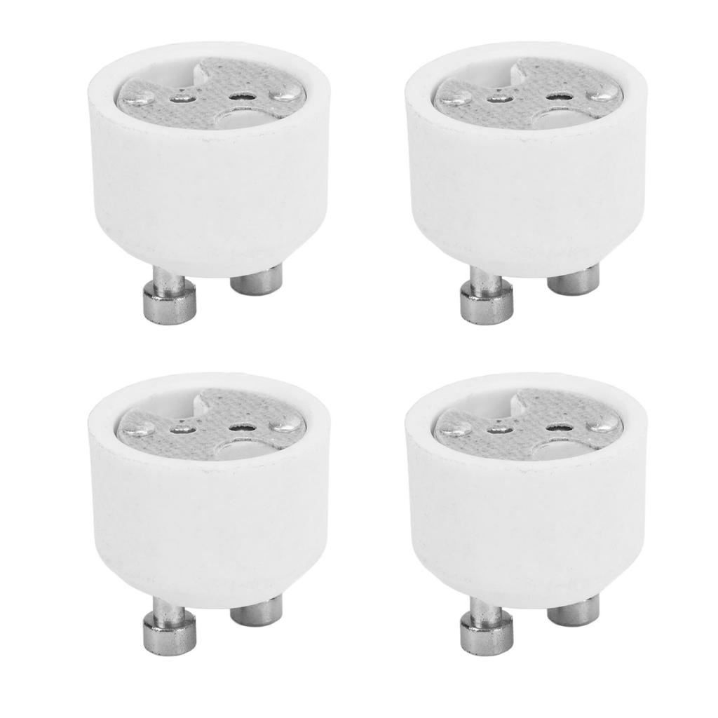 4PCS GU10 To MR16 Adapter Socket Heat Resistant Lamp Holder Converter for LED Halogen Lamp