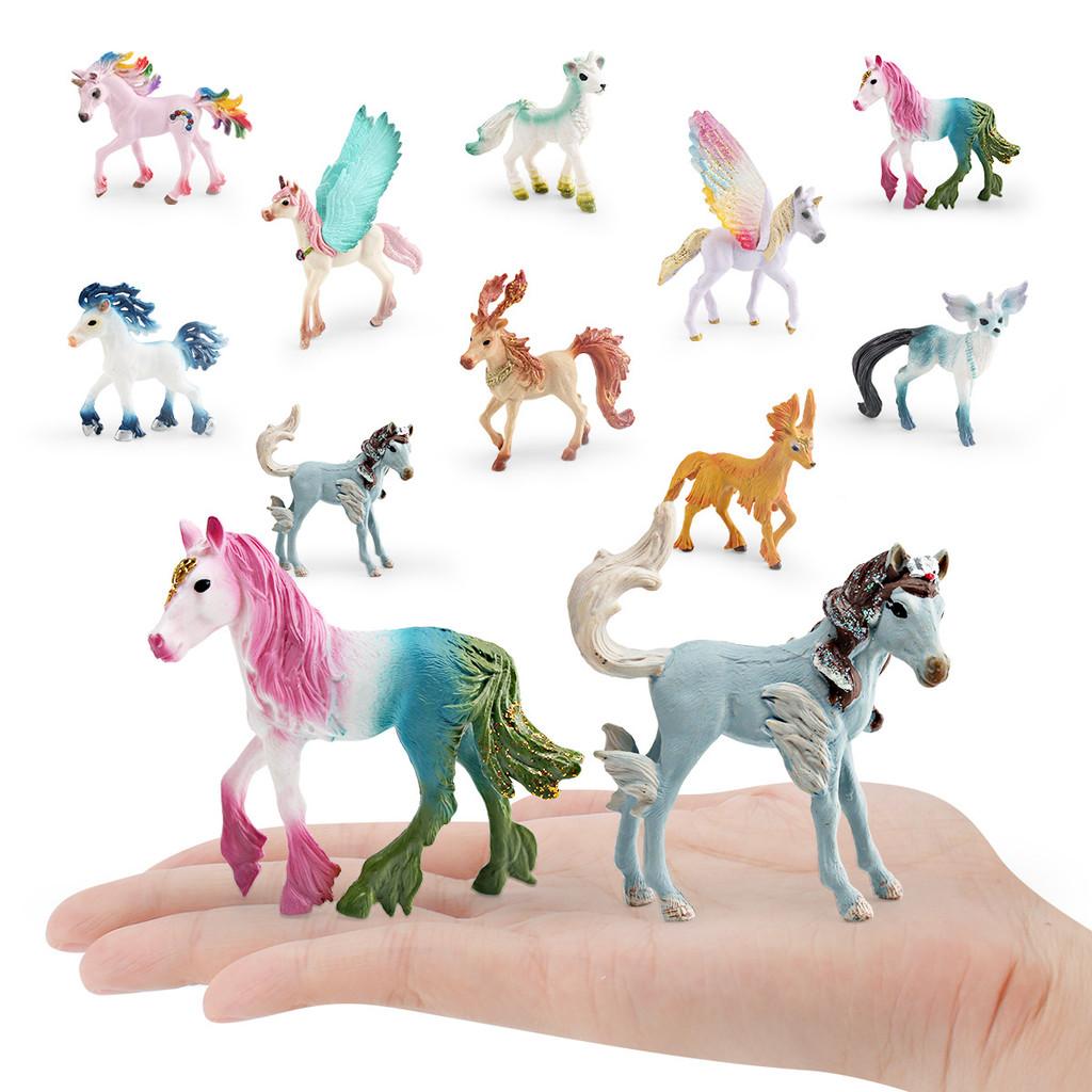 Fantasy Pegasus Pvc Model Kids Animal Figurine For Playroom Decor