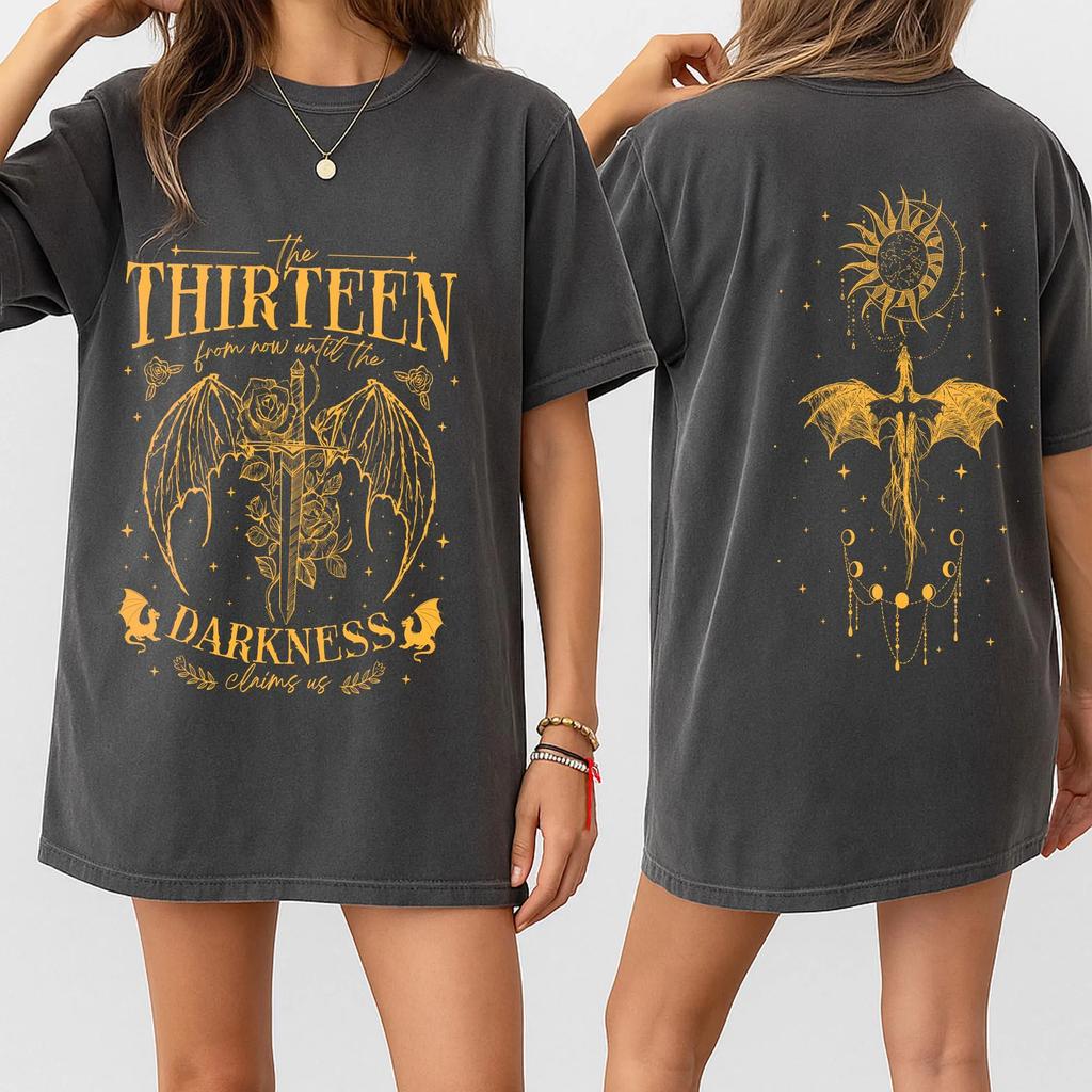 The Third Throne of Glass Printed Tshirt for Unisex and Women Retro Top SpringSummer Pure Cotton Short Sleeve Unisex Tshirt