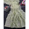 Premium Soft Kerala Silk Fabrics Beautiful 5 Mm Sequins Coding  with *khatli Bits Work* All Over SAREE’s and Piping Border.