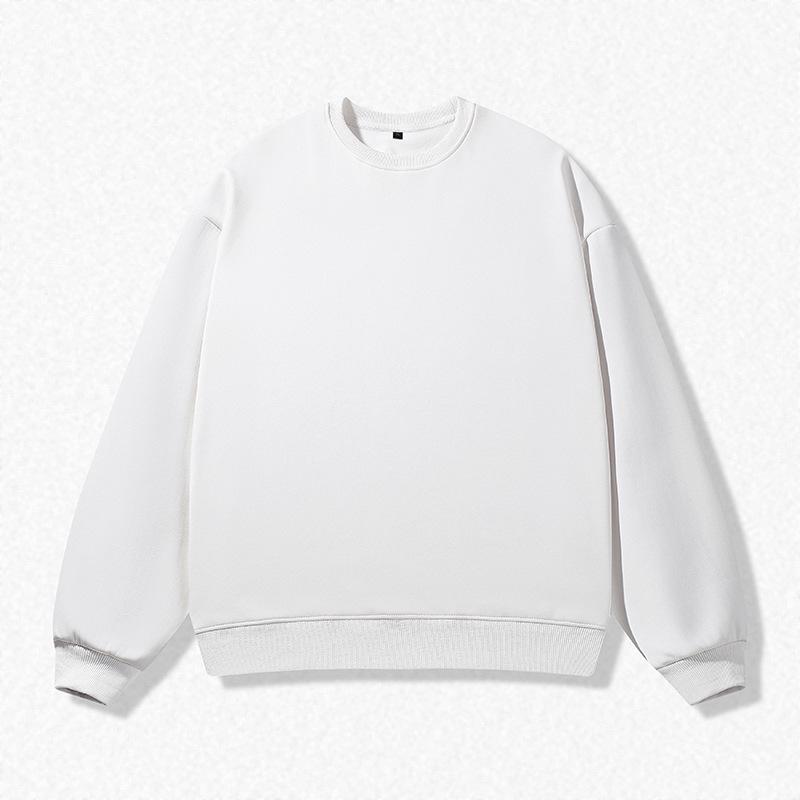 Unisex casualowa bluza z kapturem podszyta polarem: Okrągły dekolt, Luźny krój, Duży rozmiar, Długi rękaw, Idealny dla par