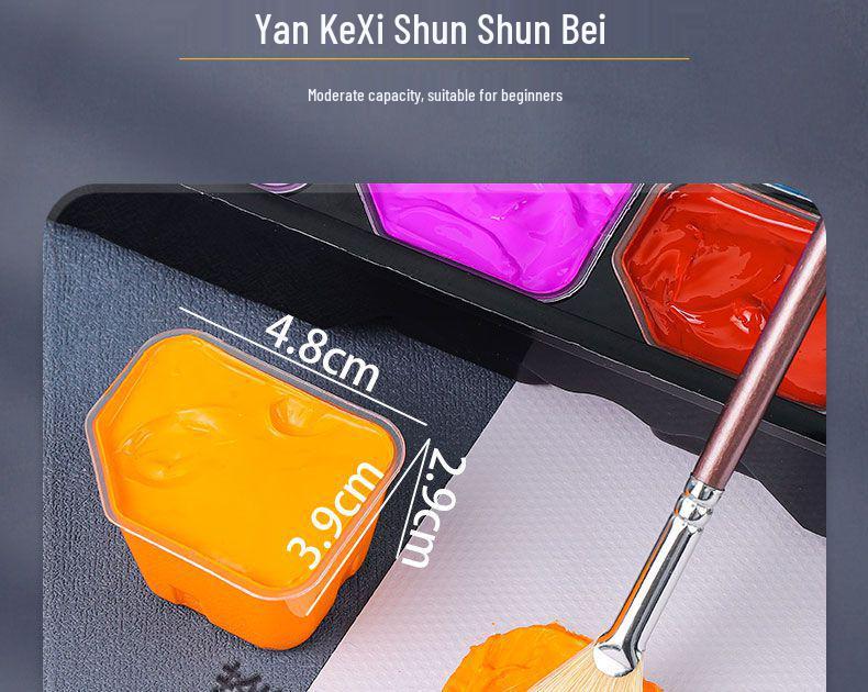 Memory Jelly Pigment Set: 24 Colors 30ml Gouache Paint for Beginner & Student Artists