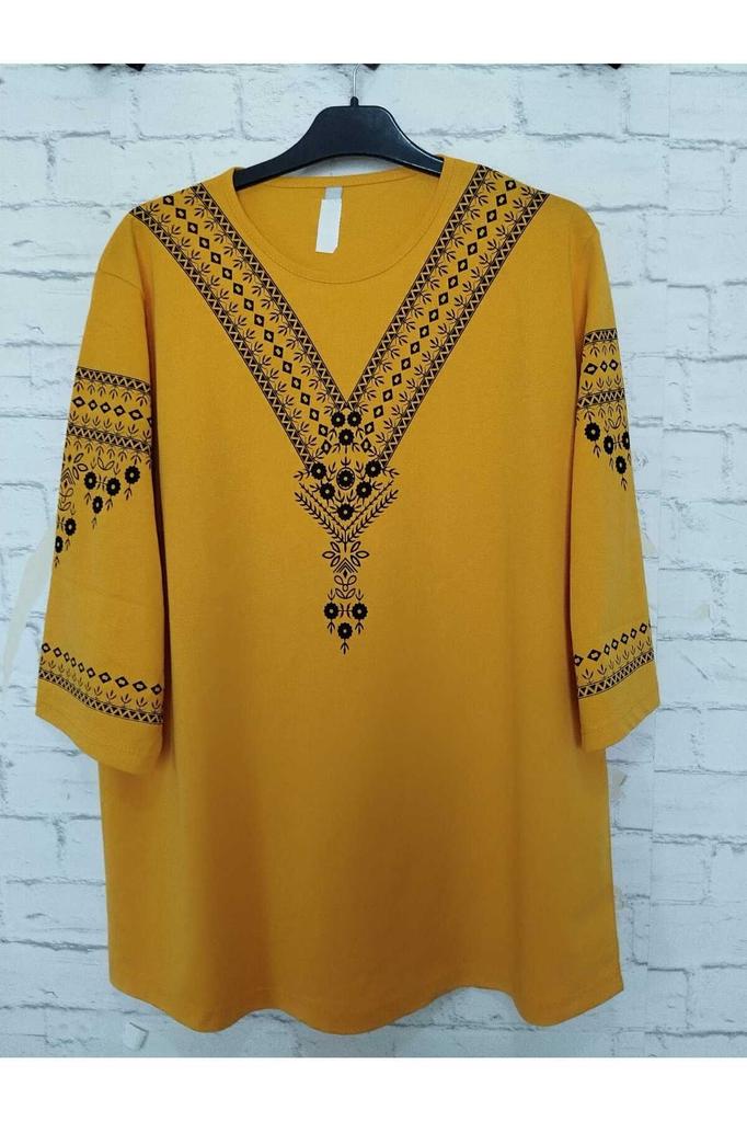 Damenbluse in großen Größen, perfekter Sommer, ganz aus Baumwolle, gekämmte Baumwolle, Bluse in großen Größen