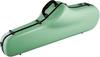 C.C. Shiny Case II for Tenor Saxophone, Satin Silver Latch & Gray Molding, Pastel Green, CC2-TS-PGG [Includes Backpack & Shoulder Strap]