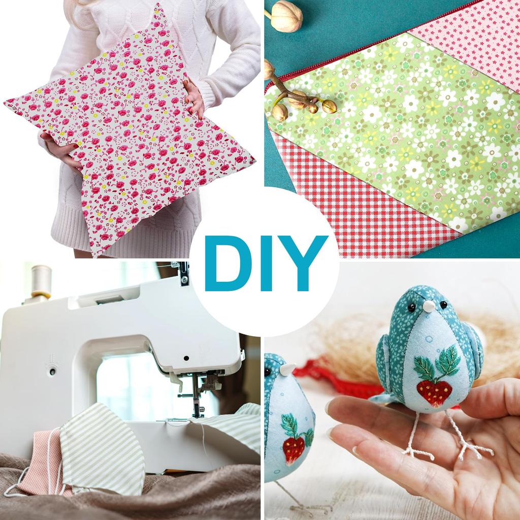 Blumen-Patchwork-Stoff Bedruckt Zuschnitt Niedlich Glücklich DIY 25x25cm 56-teiliges Set, 100% Baumwolle, Stoff, Stoffreste, Tasche, Basteln,