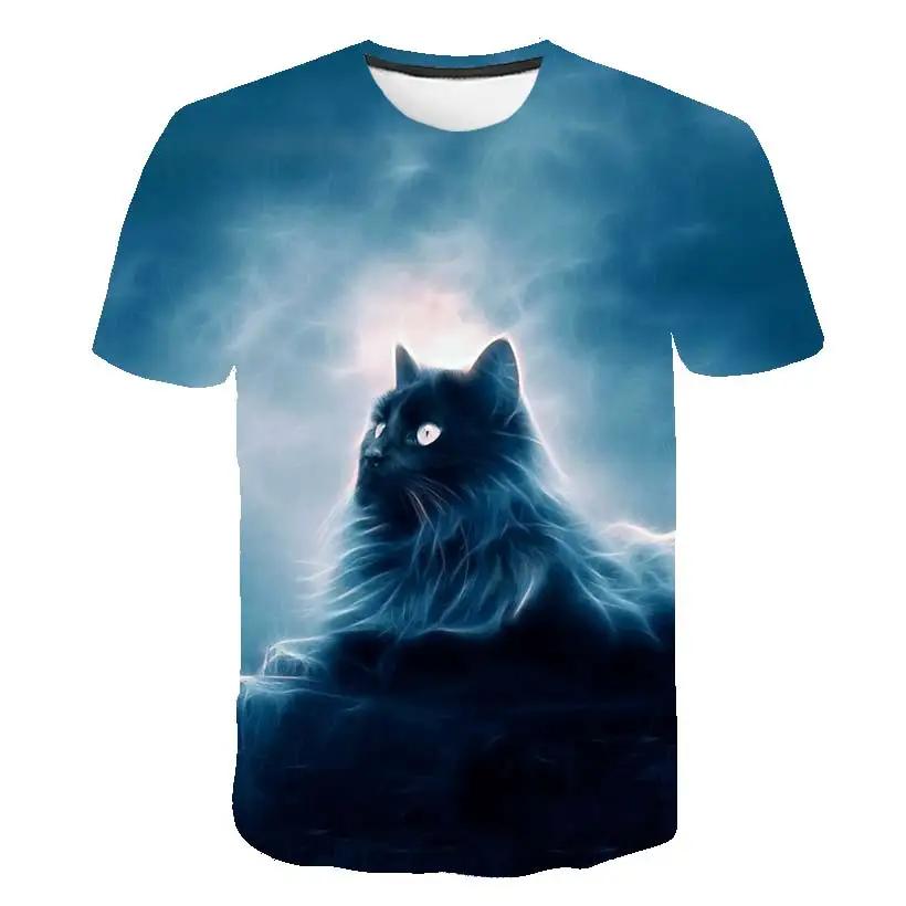 2025 Kawaii Cat 3D Print T Shirt Kids Summer Fashion Casual T-shirt Boy Girl Unisex Children's Clothing Tshirt Girls Clothes Tops