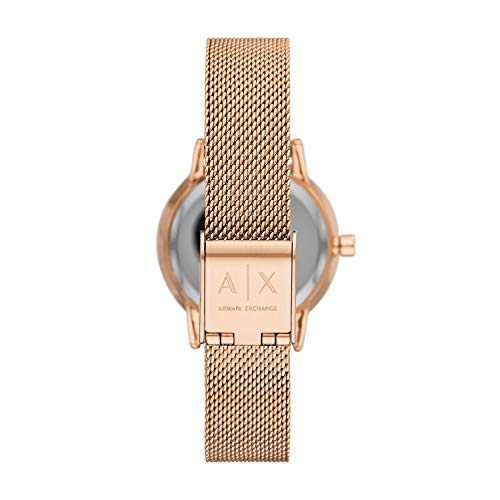 Armani Exchange LOLA AX5566 Women's Rose Gold Watch, Officially Imported