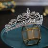New Bow Bride Wedding Crown Tiara Crystal Crown Tiara Hair Accessories Main Wedding Accessories