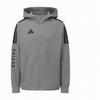 Adidas Seria Bokserska 3-Paski Casual Wszechstronna Retro Klasyczna Kurtka w Paski Styl Sportowy Kurtka Bawełniana z Kapturem Kurtki Unisex Ciemnoszara CLTR02JBX-GYB