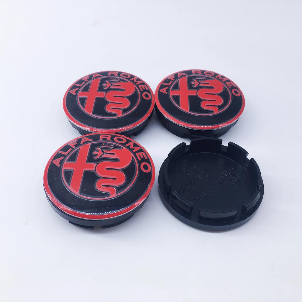 Car Stickers For Alfa Romeo 10Pcs 56mm For Alfa Romeo 159 147 156 Giulietta GT Mito Brera Giulia Car Wheel Hub Logo Modification