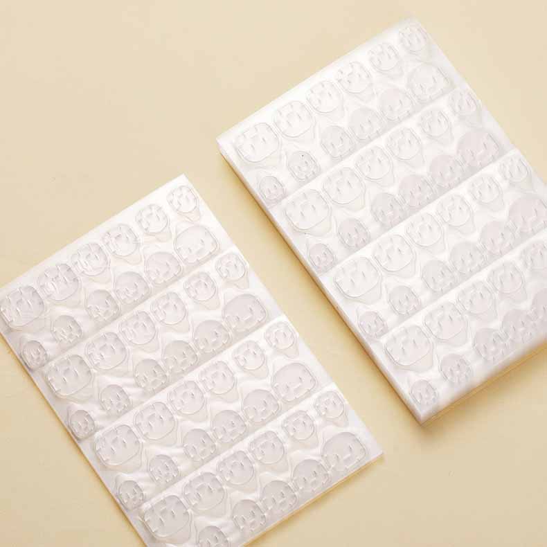 120/240PCS Jelly Waterproof Double-Sided Transparent Nail Tape Ultra Thin Strong Hold Invisible Damage-Free Removable for Fake Nails