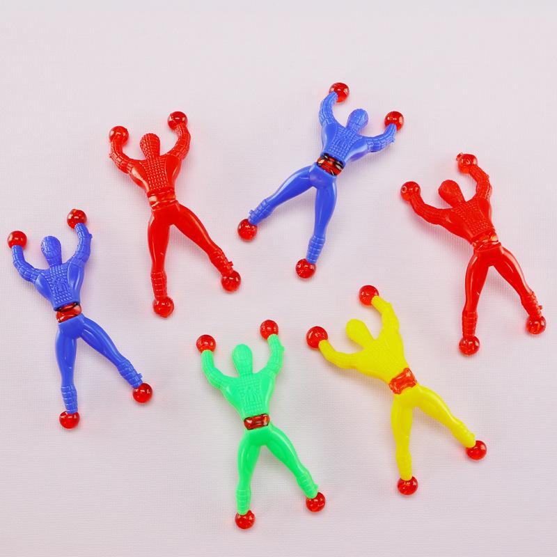 Classic Men Climbing Wall Sticky Toys Sticky Palm Sticky Spider Web Sticky Meteor Hammer Toys Environmental Plastic Funny Toys