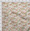 oneOone Cotton Flex Peach Fabric Flower Watercolor Quilting Supplies Print Sewing Fabric By The Yard 40 Inch