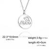 Collana con ciondolo a forma di lettera "Mama" per donna, in acciaio inossidabile, girocollo, alla moda, regalo per la festa della mamma.