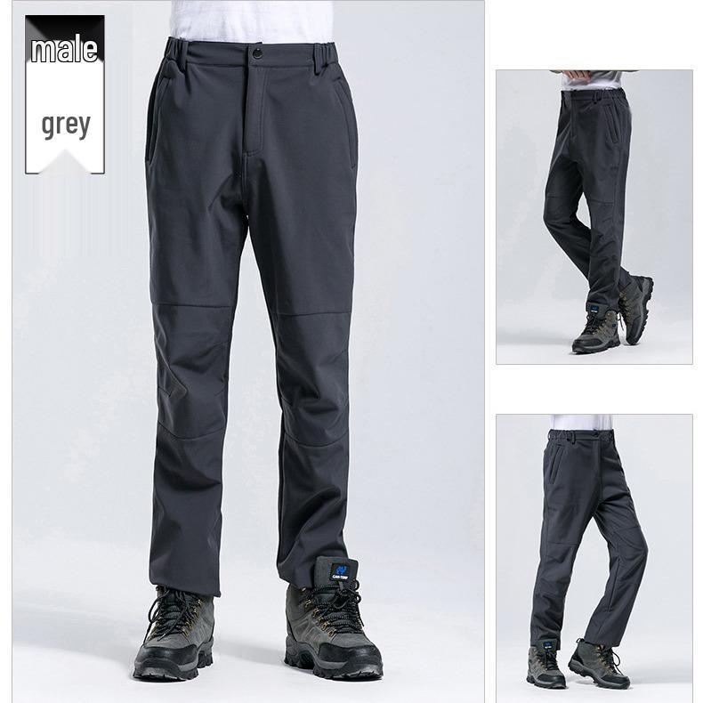 Windproof & Waterproof Outdoor Softshell Pants for Men & Women - Fleece-Lined for Hiking, Skiing & Mountaineering