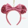Minnie Mouse Sequin Headband Tokyo Disney Resort Pink Keychain, Exclusive,
