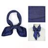 Simple Korean 71 imitation silk women's neck silk scarf, personalized burgundy polka dot cashew flower square scarf