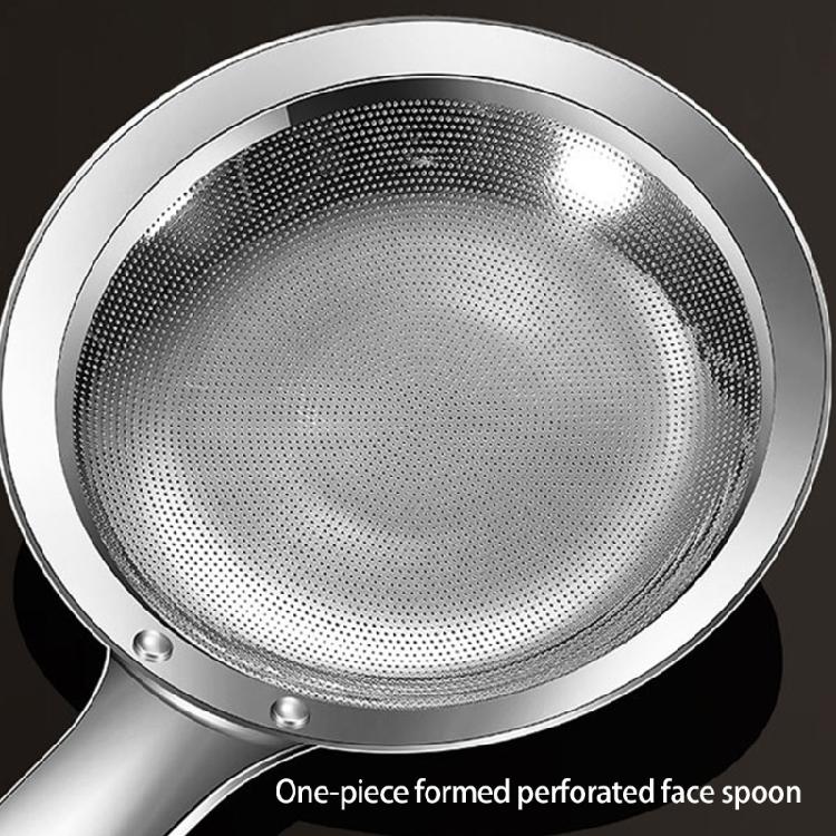 2pcs Ergonomic Stainless Steel Skimmers Spoons Kitchen Utensils For Soup Filtering Food Oil Filter for Grease and Foam