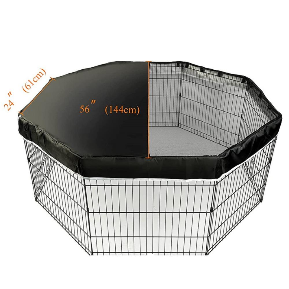 Mesh Pet Cage Cover 8 Panel Kennel Shade Protector Durable Dog Pen Cover  Small Animals
